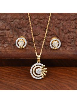 SHILLYN - Chic Gold Plated Zircon Jewellery Set