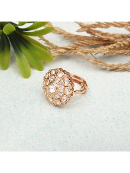 SHILLYN - Royal Crystal Floral Adjustable Ring