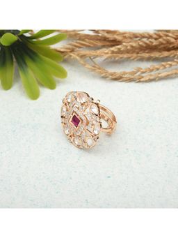 SHILLYN - Ruby Radiance Kundan Statement Ring