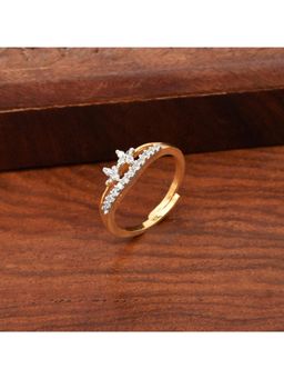 SHILLYN - Elegant Tiara Crown Gold Adjustable Ring