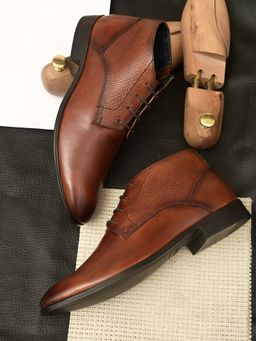 Pelle Albero - Cognac Formal Boots For Men