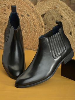 Pelle Albero - Men Leather High-Top Chelsea Boots
