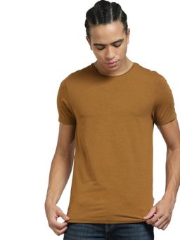 Jack & Jones - Brown Crew Neck T-shirt