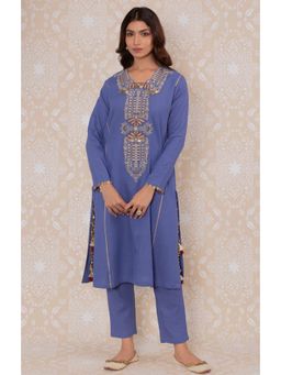 Inej - Royal Blue Side Kali Suit (Set of 2)
