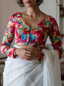 Suta - Women Multi-Color Floral Printed Stitched Blouse