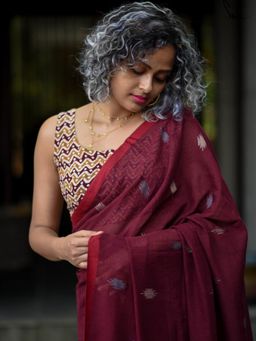 Suta - Women Multi-Color Cotton Block Printed Stitched Blouse