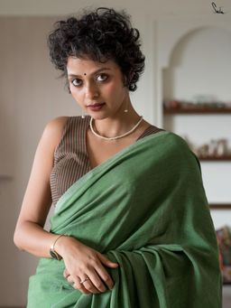 Suta - Women Multi-Color Stripes Printed Pure Cotton Stitched Blouse