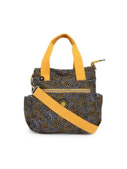 Baomi - Crinkle Range Black & Yellow Color Soft Case Nylon Sling Bag - Ba-2998031015