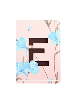 Doodle Collection - Doodle Initial E - Floral Monogram Notebook
