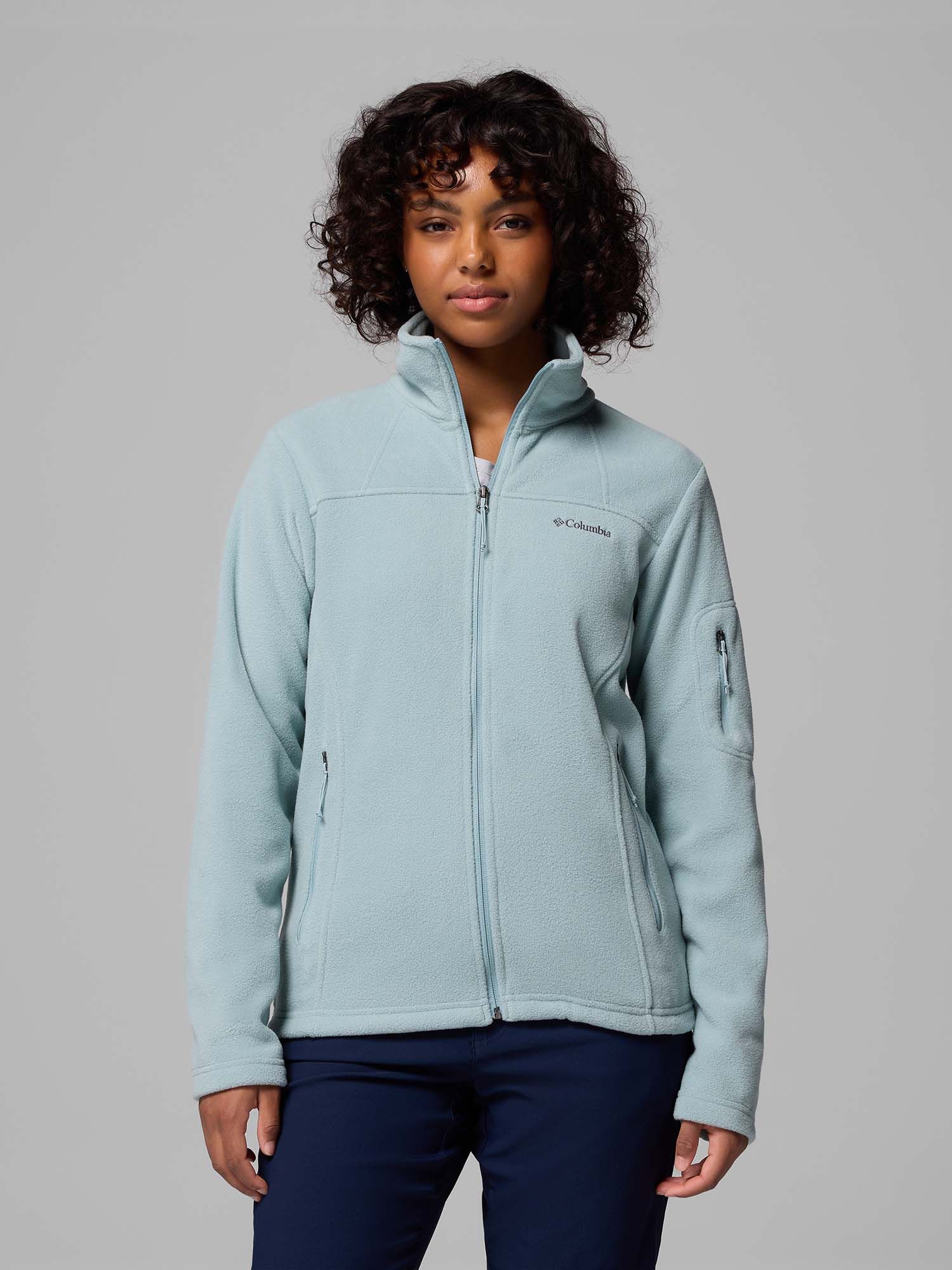 columbia Blue Fast Trek Ii Fleece Jacket-picture-35