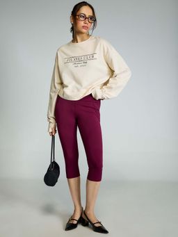 Cava Athleisure - Cream Cream Pilates Club Sweatshirt
