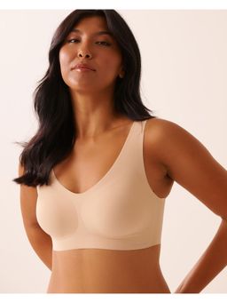 La Vie En Rose - Peach Push-Up Lounge Tank Bra