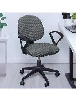 Cortina - Bubble Chair Cover Stretchable Elastic Bubble Chair Seat Covers Grey (Pack of 2)