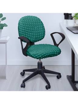 Cortina - Bubble Chair Cover Stretchable Elastic Bubble Chair Seat Covers Green (Pack of 6)
