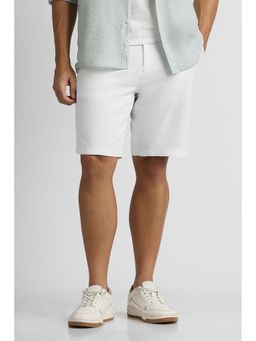Van Heusen - Men White Solid Casual Shorts
