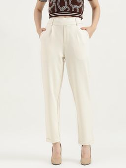 United Colors of Benetton - Solid Pull Up Folded Hem Trouser