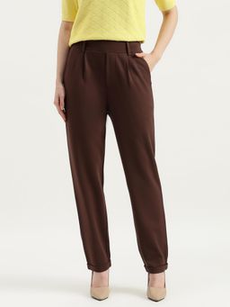 United Colors of Benetton - Solid Pull Up Folded Hem Trouser