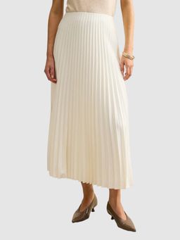 Forever New - Yasmin Satin Pleated Skirt