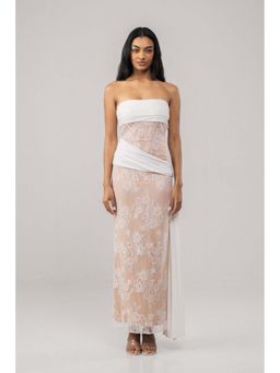 SOTBELLA - White Lace Bodycon Maxi Dress