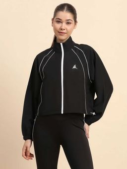 Fitleasure - Black Solid Regular Jacket