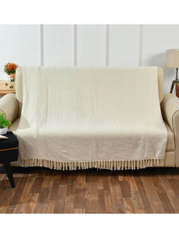 Sashaa World - Chevron Sofa Throw with Tassels