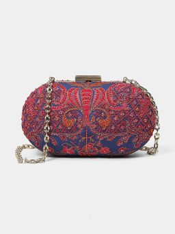 Ritu Kumar - Zuri 2 Blue Clutch
