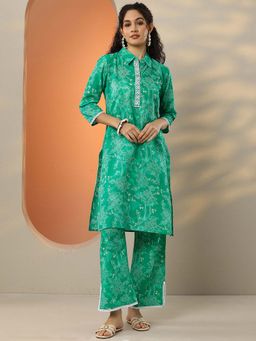 Libas - Printed Cotton Blend Co-Ord Set for Women