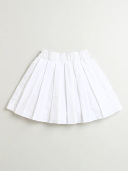 ZIP ZAP ZOOP - White Flared Cotton Skirt