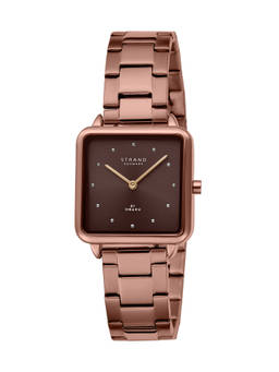 Strand by Obaku - Rim Brown Brown Dial Quartz Watch For Women (S718LXNNSN)