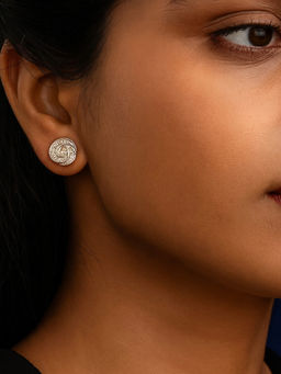RACHIVA - 925 Sterling Silver Rose Gold Heart Drop Earrings