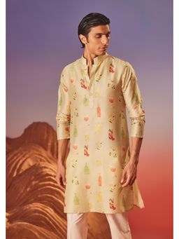 Eleven Brothers - Beige Cocktail Hour Silk Kurta