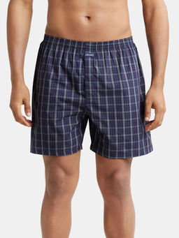 Jockey - 1222 Men Cotton Woven Checkered Boxer Shorts - Assorted Checks