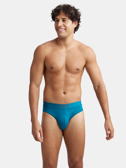 Jockey - IC31 Men Supima Cotton Elastane Stretch Solid Brief - Ocean Depth (2XL)