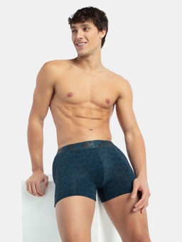 Jockey - IC30 Men Tactel Microfiber Elastane Trunk - Petrol Base Printed