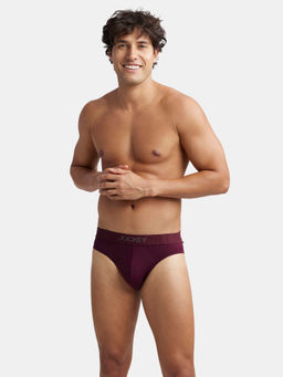 Jockey - IC31 Men Supima Cotton Elastane Stretch Solid Brief - Wine Tasting