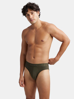 Jockey - IC31 Men Supima Cotton Elastane Stretch Solid Brief - forest Night