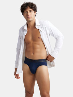 Jockey - IC27 Men Tactel Microfiber Elastane Stretch Solid Brief - True Navy