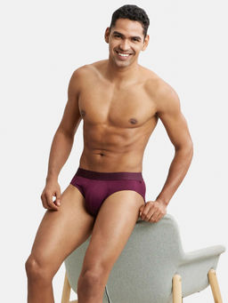 Jockey - IC24 Men Tencel Micro Modal Cotton Elastane Stretch Solid Brief - Wine Tasting