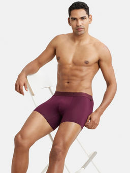 Jockey - IC25 Men Tencel Micro Modal Cotton Elastane Solid Trunk - Wine Tasting