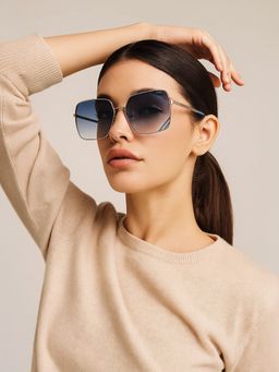 IDEE - S2870 C3 58 Blue Lens Sunglasses for Women (58)