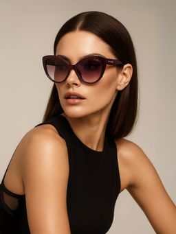 IRUS - Women Full UV Protected Purple Lens Sunglasses - IRS1205C2SG