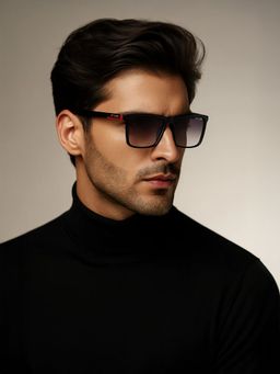 IRUS - Men Full UV Protected Grey Lens Sunglasses - IRS1220C1SG