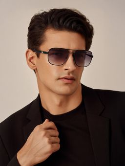 Police - Black SPLE51K 59 531 Square Frame Style Sunglasses_SPLE51K59531SG