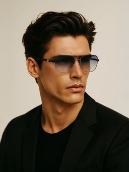 Police - Black SPLE51K 59 F94 Square Frame Style Sunglasses_SPLE51K59F94SG