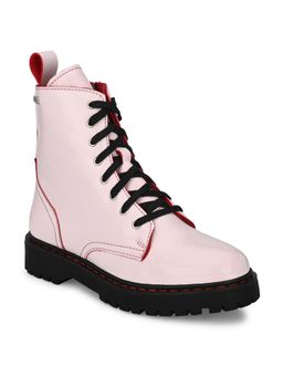 Delize - Womens Pink Derby Boots