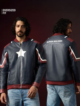 The Souled Store - Official Marvel Captain America Soldier Men Jacket