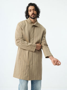 The Souled Store - Desert Brown Men Jacket Trench Coat