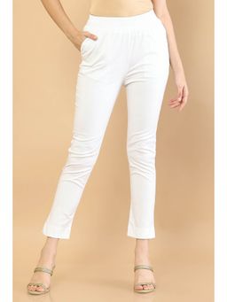 Soch - Women White Solid Pant