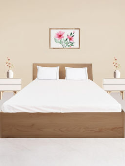 Oyvu - White 700Tc Bedsheet with 2 Pillow Covers