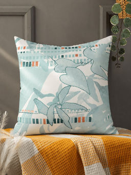 Zeba World - Green Reversible Printed Cushion Cover (16 x 16 Inches)